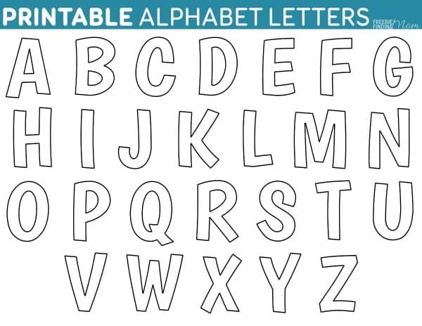 Detail Alphabet Template To Print Nomer 6