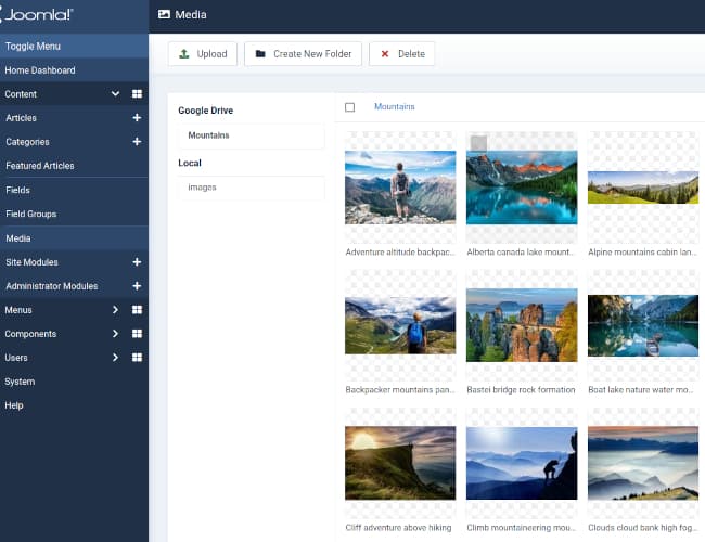 Detail Alpine Joomla Template Nomer 35