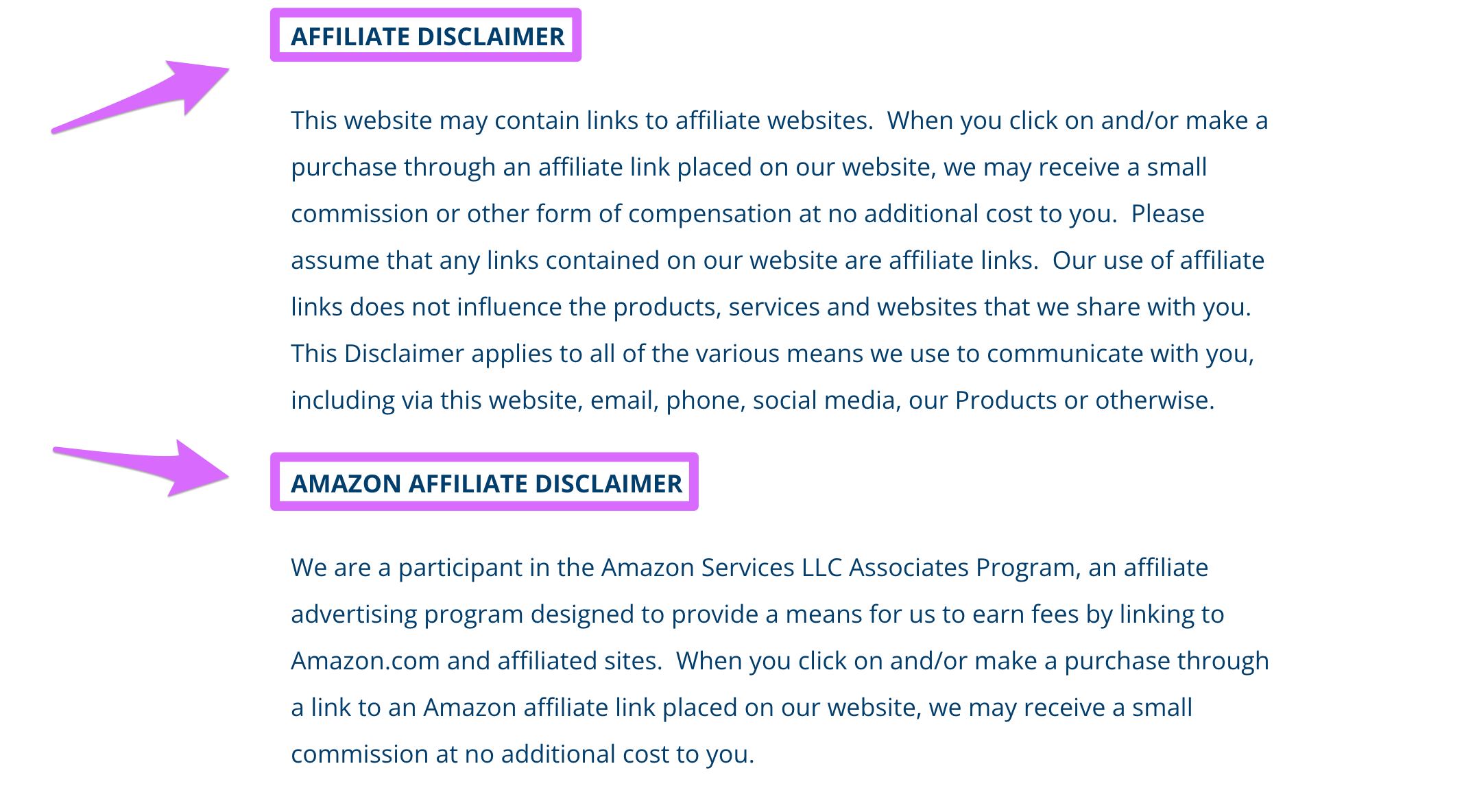 Detail Amazon Affiliate Disclosure Template Nomer 15