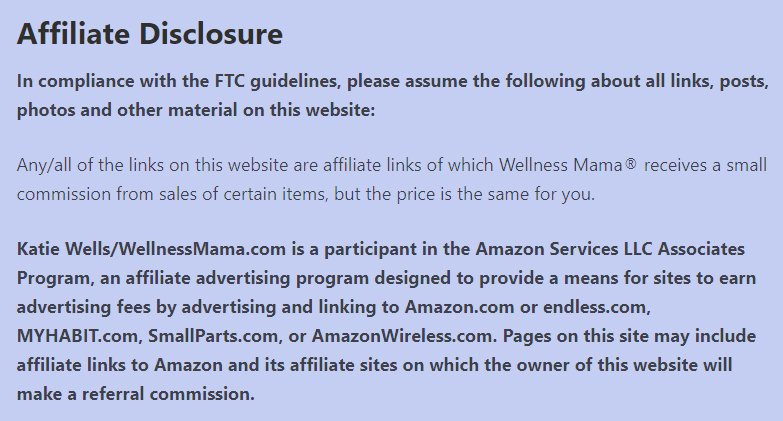 Detail Amazon Affiliate Disclosure Template Nomer 16