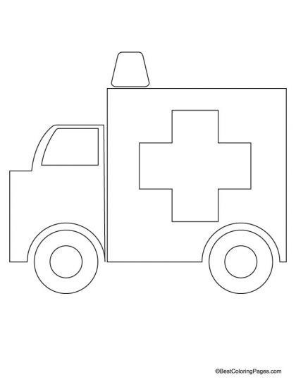 Detail Ambulance Craft Template Nomer 3