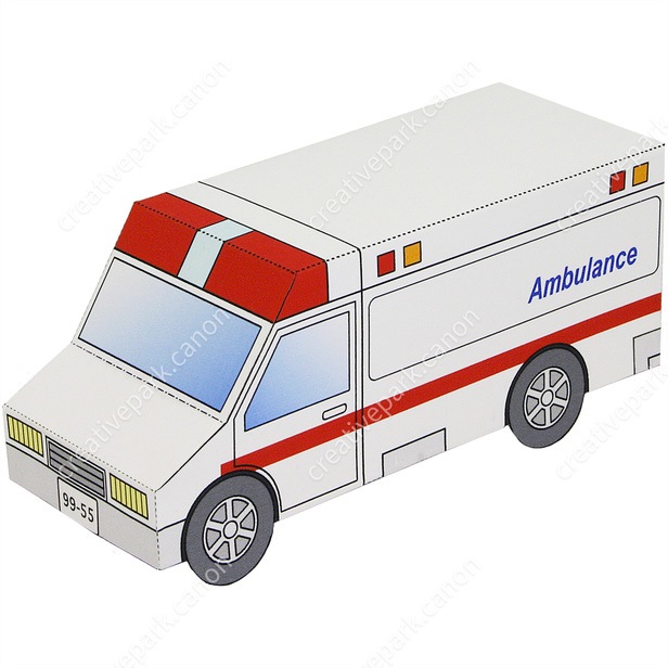 Detail Ambulance Craft Template Nomer 19