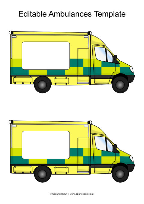 Detail Ambulance Craft Template Nomer 22