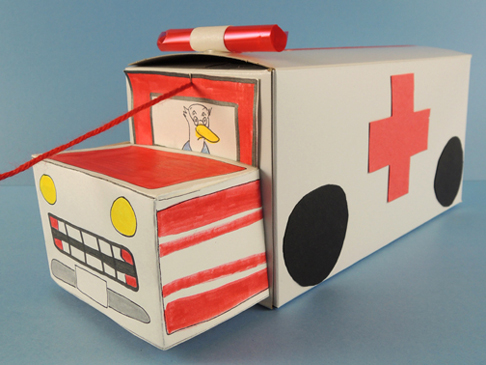 Detail Ambulance Craft Template Nomer 34