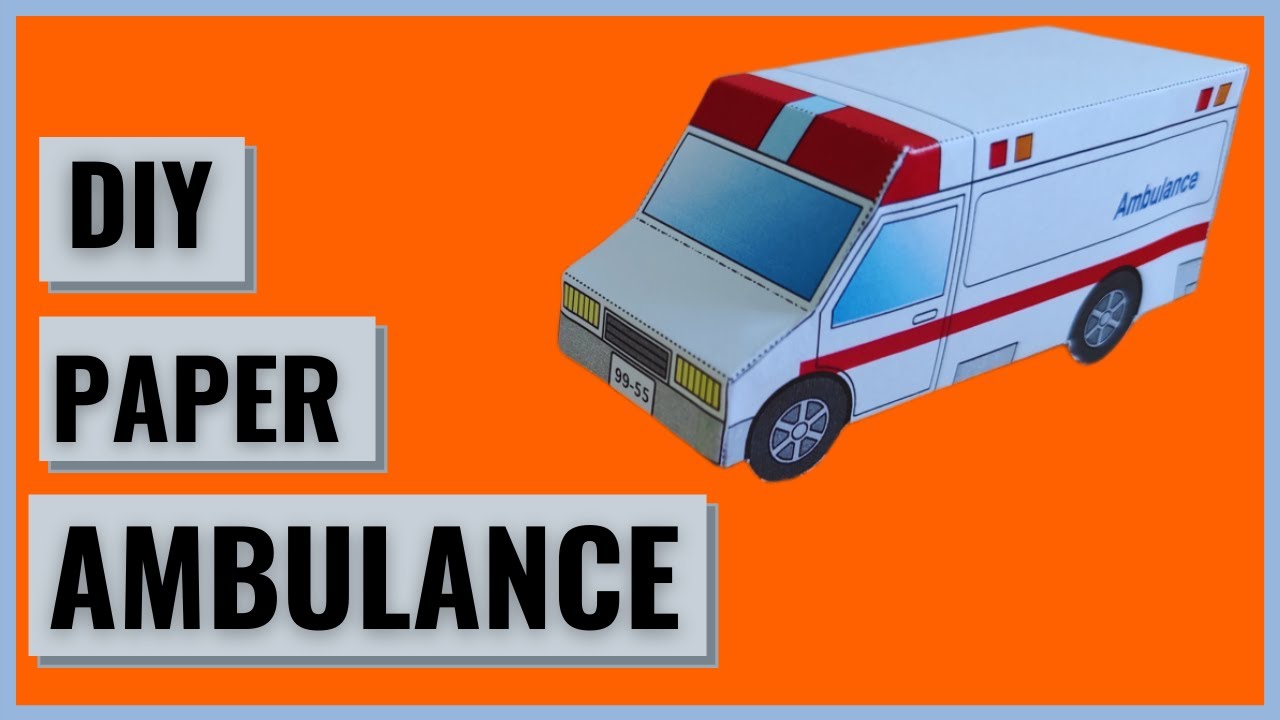 Detail Ambulance Craft Template Nomer 8