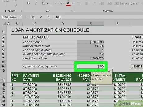 Detail Amortization Schedule Template Nomer 23