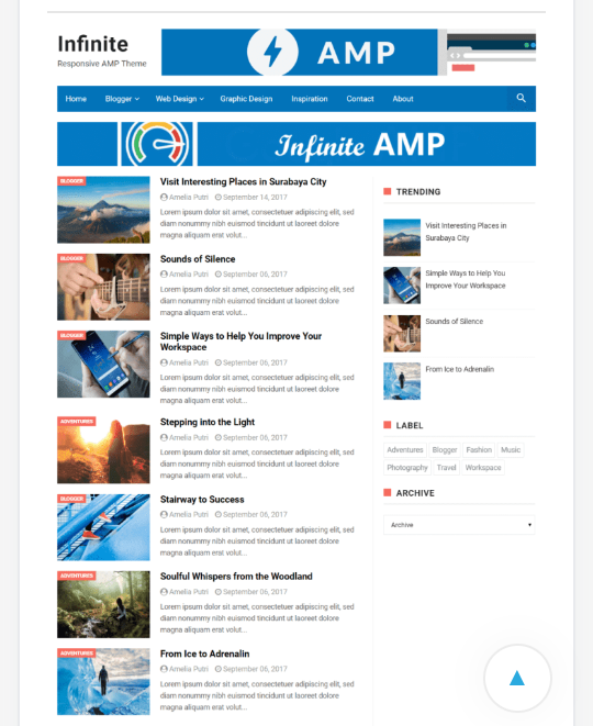 Detail Amp Blogger Template Nomer 25