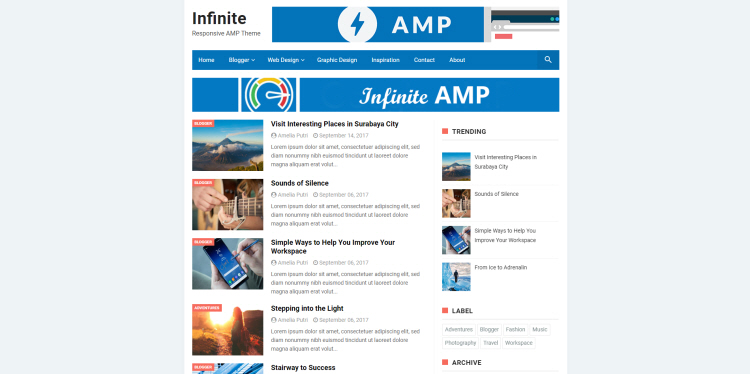 Detail Amp Blogger Template Nomer 4