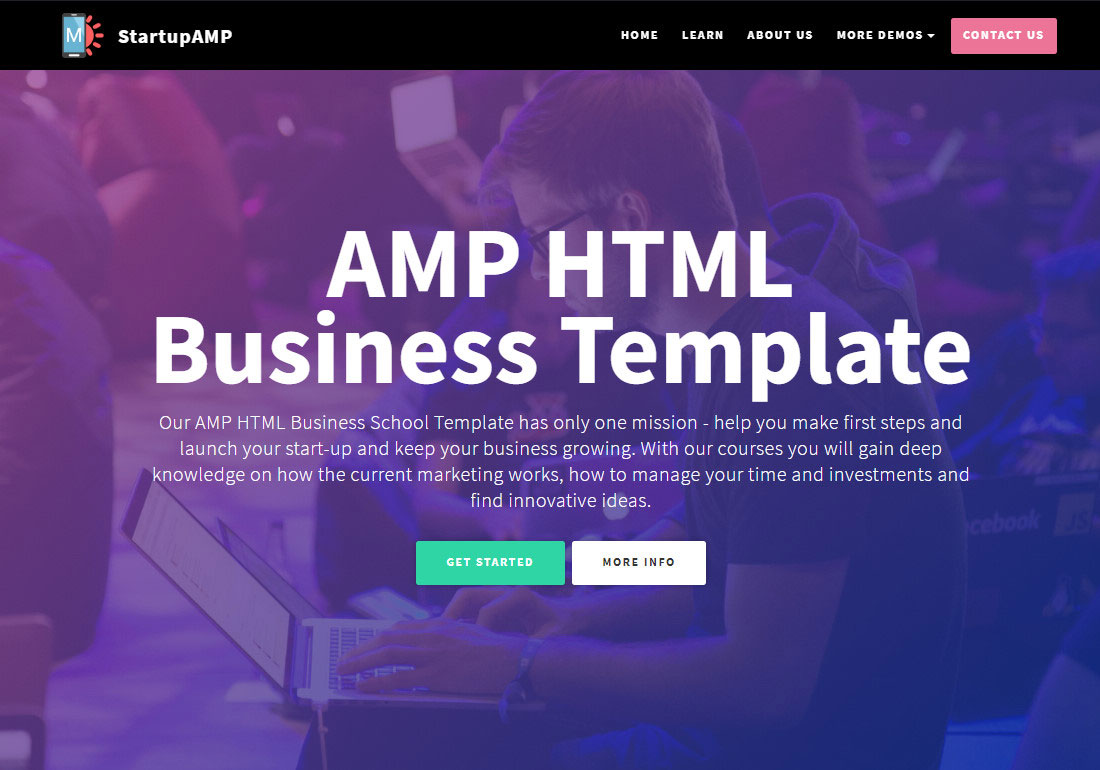 Detail Amp Html Template Nomer 32