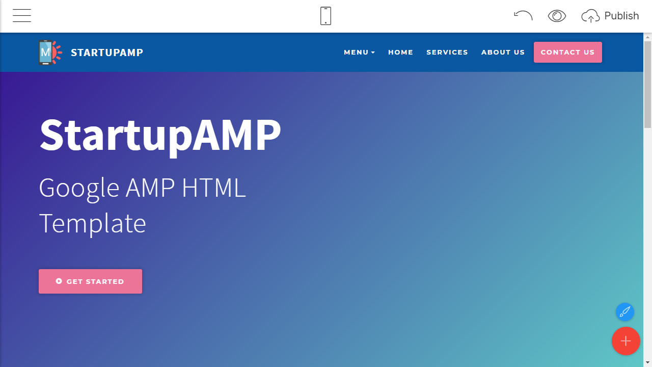 Detail Amp Html Template Nomer 36