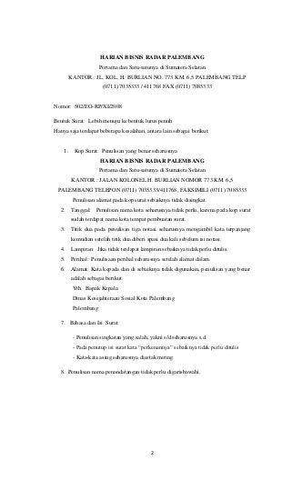 Detail Analisis Surat Dinas Nomer 8