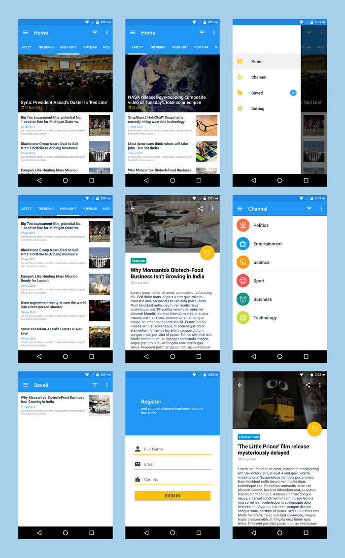 Detail Android News Template Nomer 34