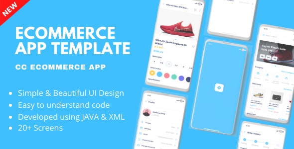 Detail Android Shopping App Template Free Nomer 2