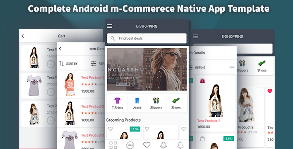 Detail Android Shopping App Template Free Nomer 8