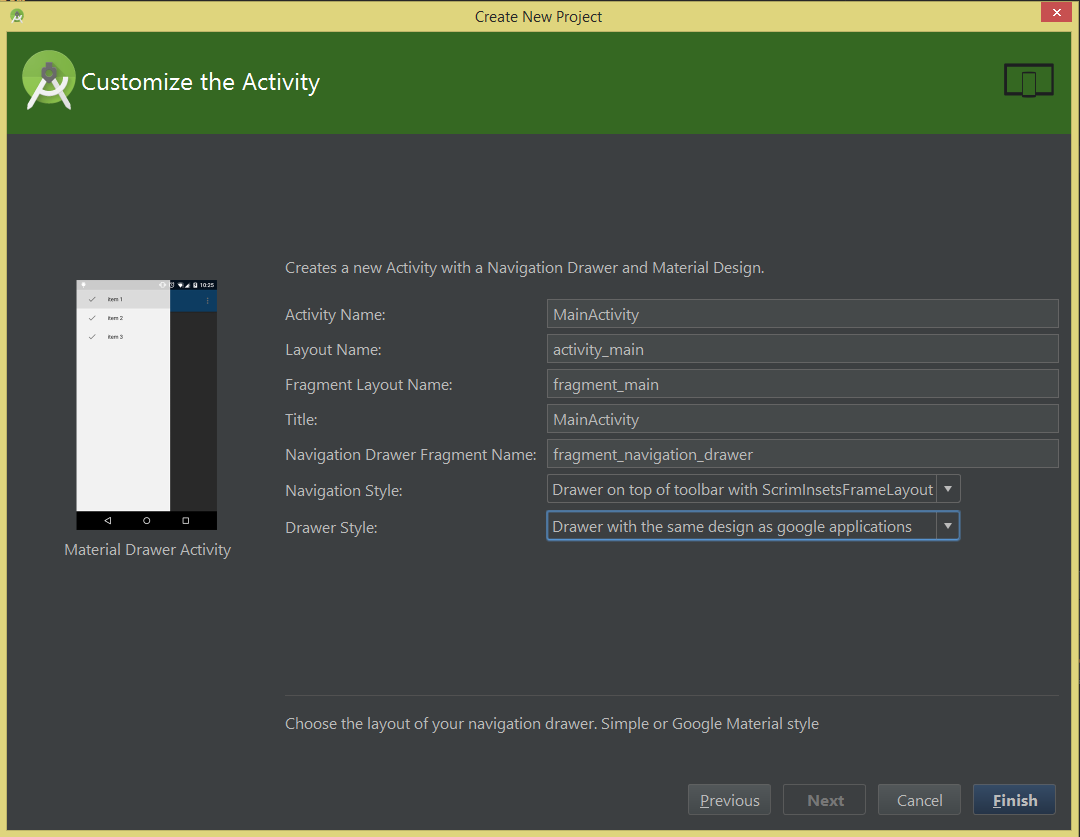 Detail Android Studio Material Template Nomer 2