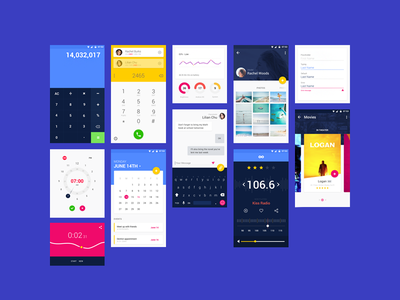 Detail Android Ui Template Psd Nomer 2