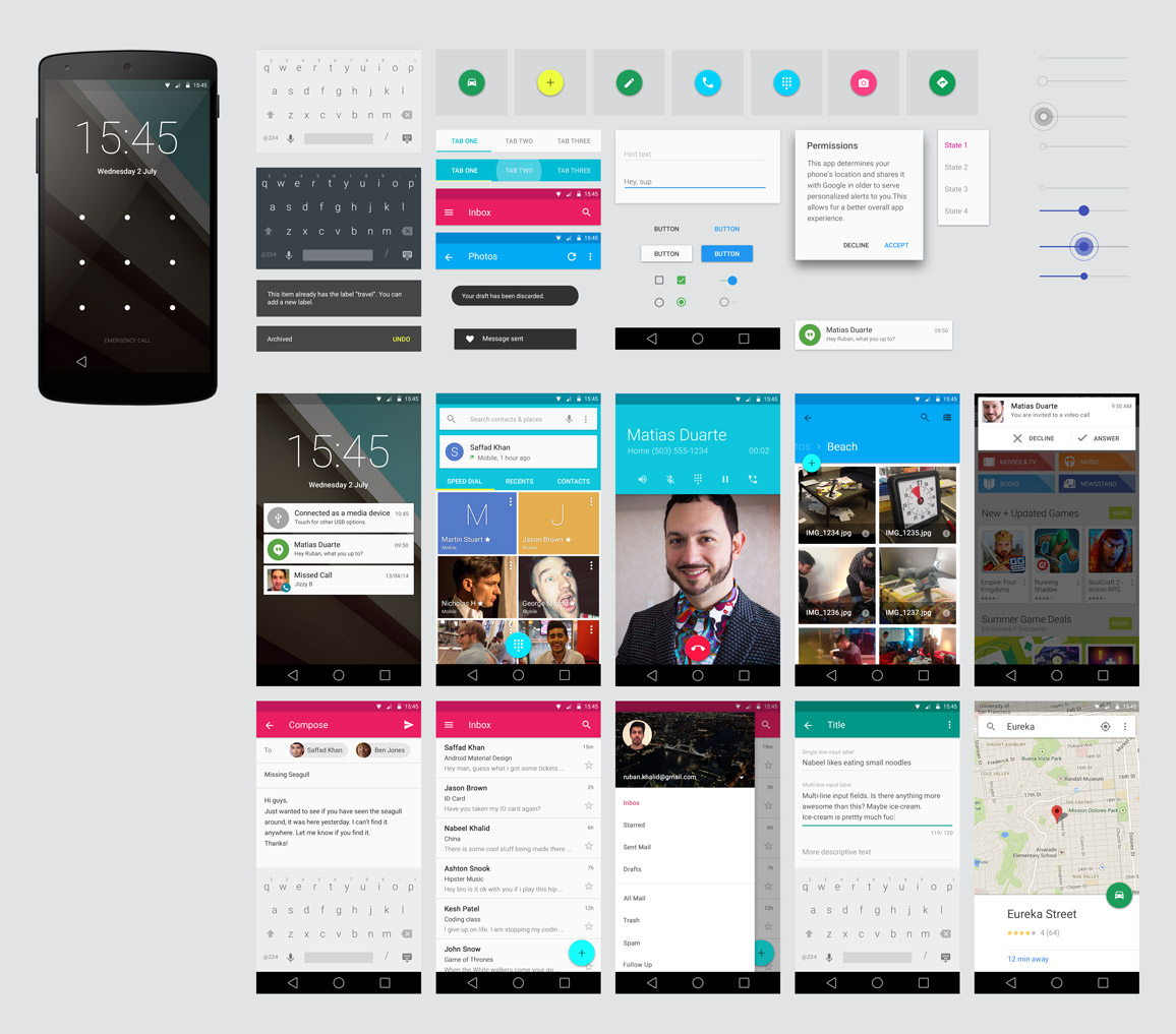 Detail Android Ui Template Psd Nomer 10