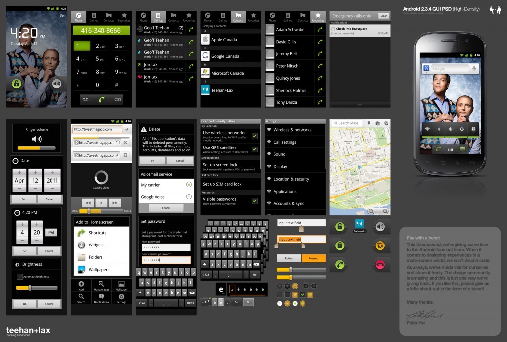 Detail Android Ui Template Psd Nomer 13