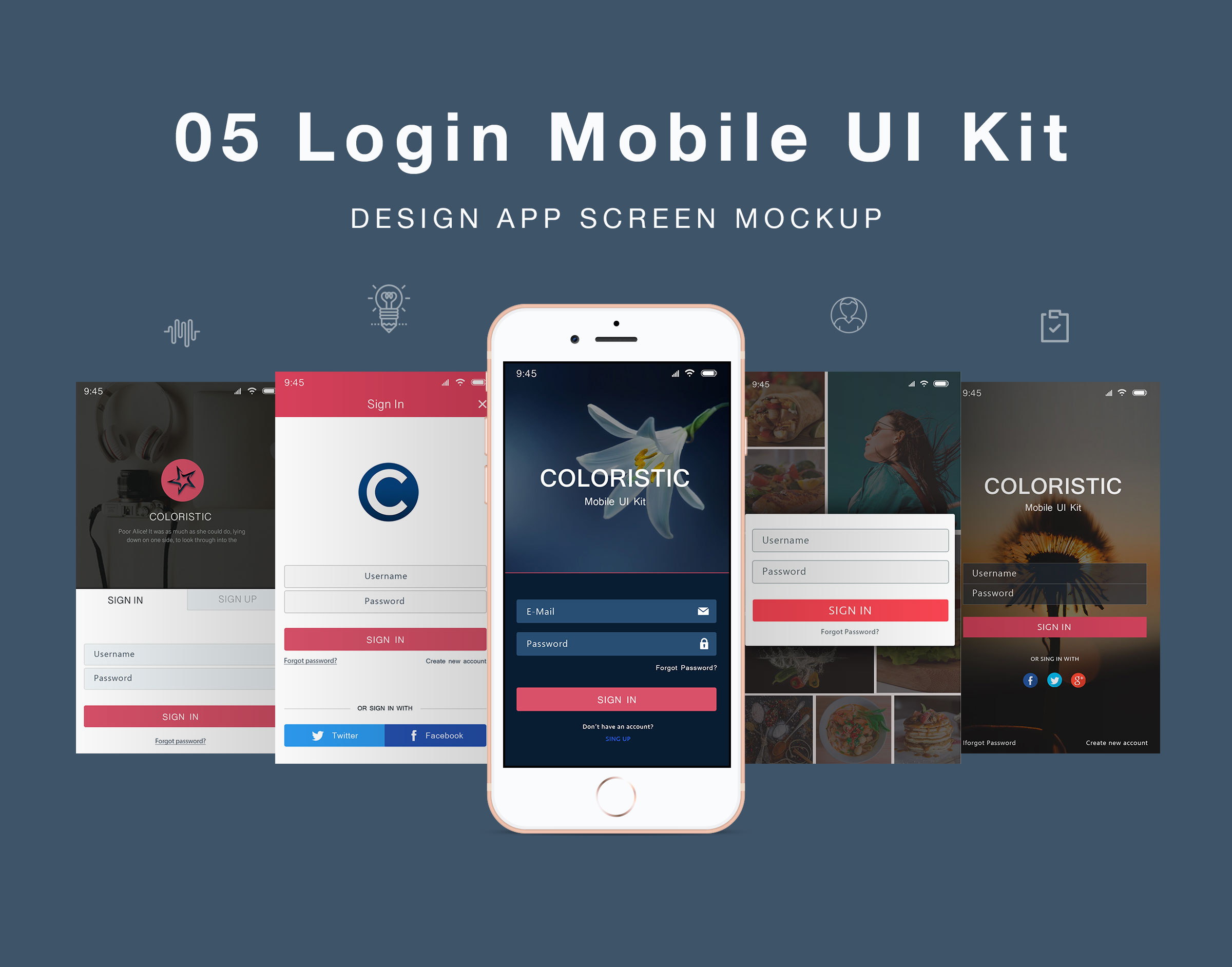 Detail Android Ui Template Psd Nomer 15