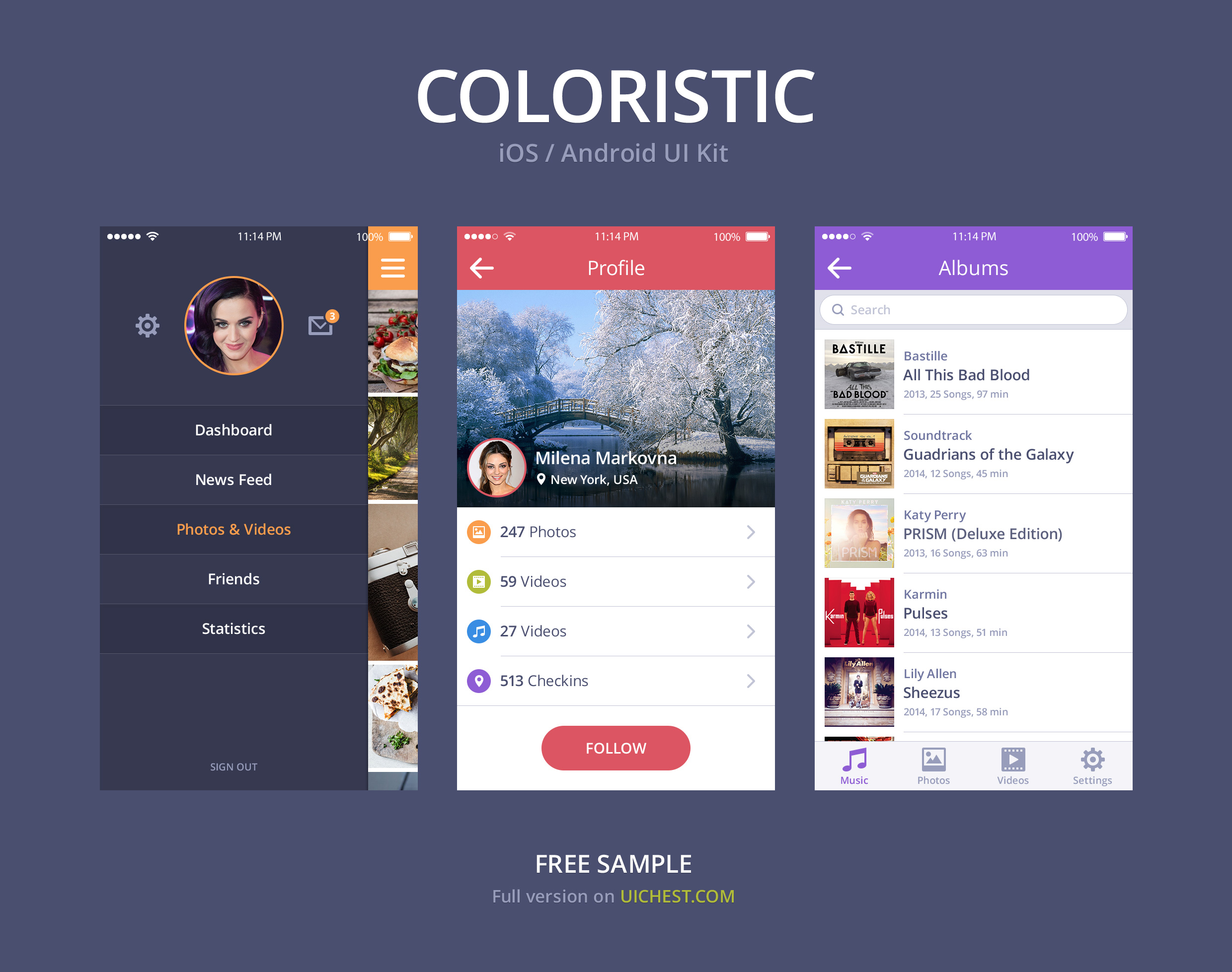 Detail Android Ui Template Psd Nomer 16