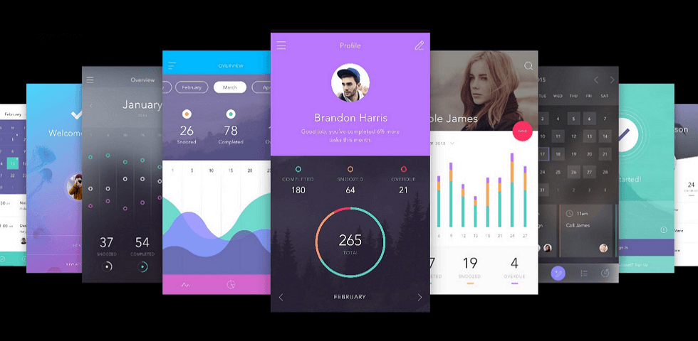 Detail Android Ui Template Psd Nomer 3