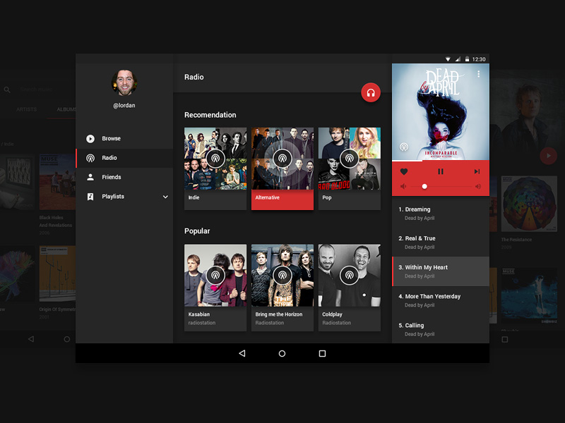 Detail Android Ui Template Psd Nomer 28