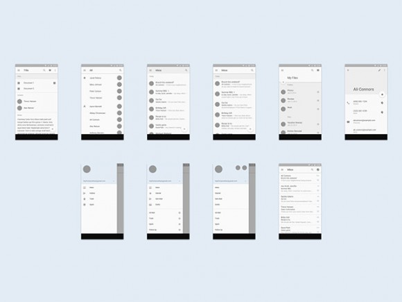 Detail Android Ui Template Psd Nomer 33