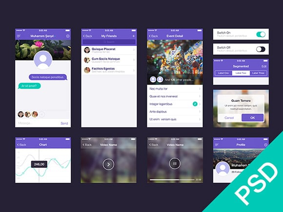 Detail Android Ui Template Psd Nomer 40