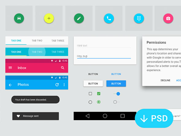 Detail Android Ui Template Psd Nomer 41