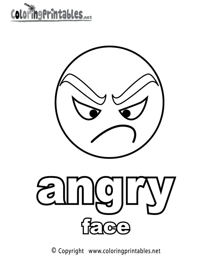 Detail Angry Face Template Nomer 5