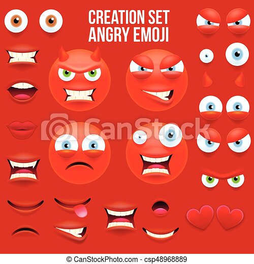 Detail Angry Face Template Nomer 46