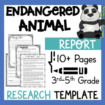 Detail Animal Report Template 4th Grade Nomer 35