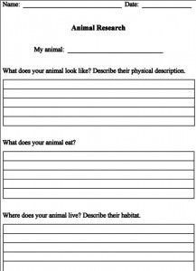 Detail Animal Report Template 4th Grade Nomer 8