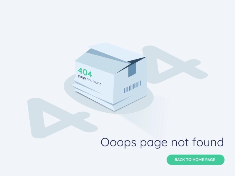 Detail Animated 404 Page Template Nomer 9