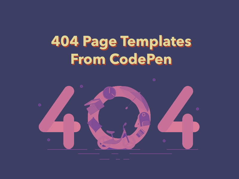 Detail Animated 404 Page Template Nomer 36