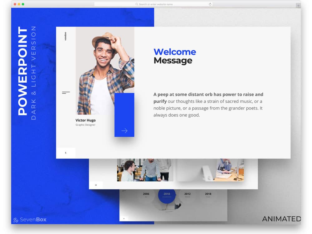 Detail Animated Futuristic Powerpoint Template Free Download Nomer 22
