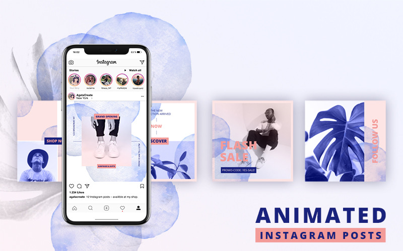 Detail Animated Instagram Post Template Nomer 35