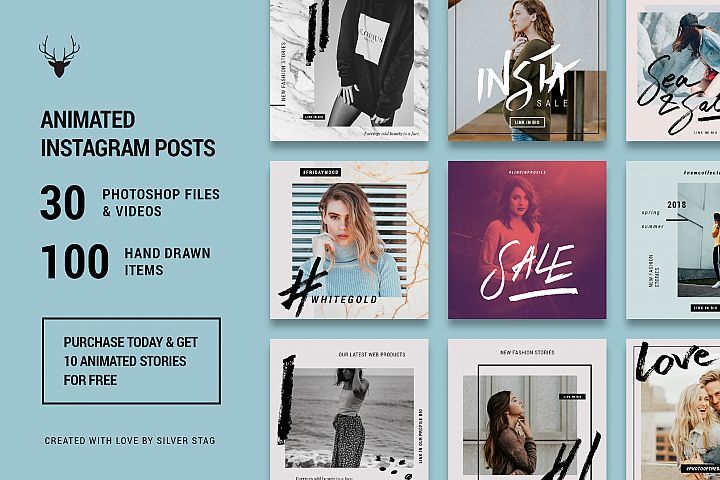 Detail Animated Instagram Post Template Nomer 10