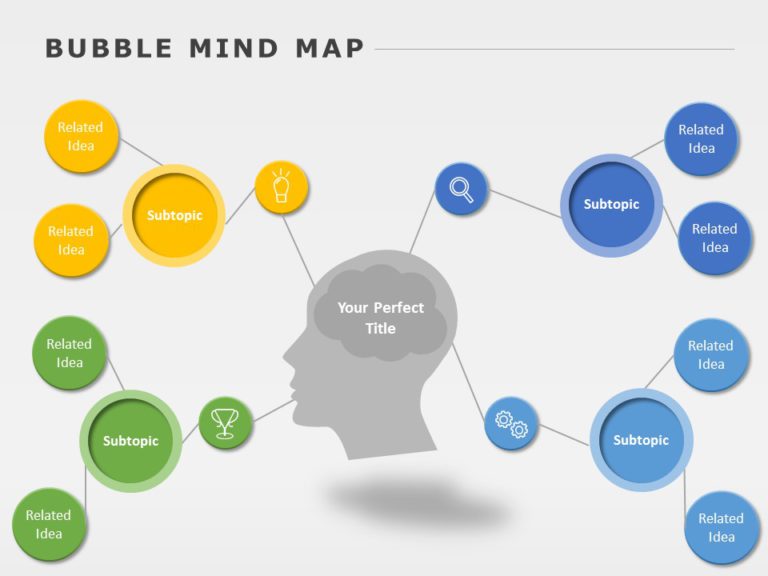 Detail Animated Mind Map Powerpoint Template Nomer 13