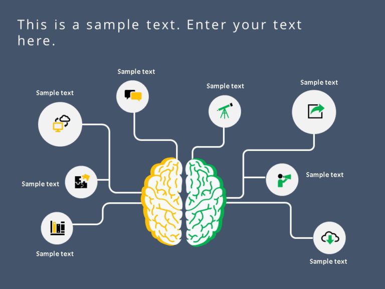 Detail Animated Mind Map Powerpoint Template Nomer 10