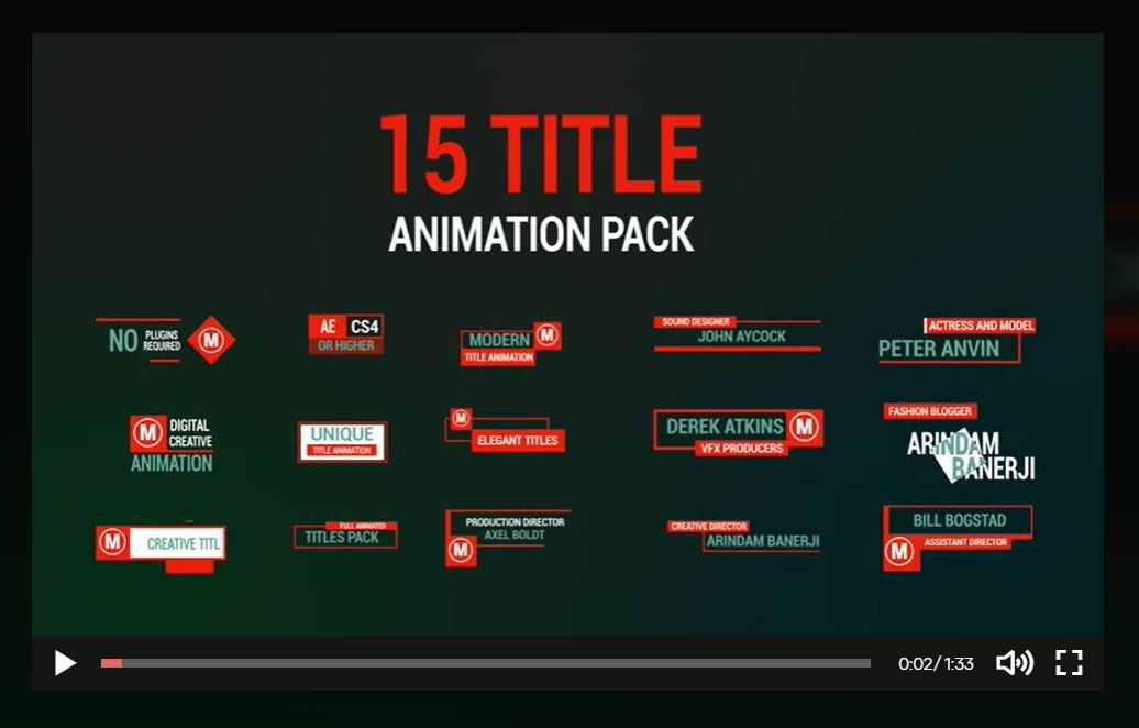 Detail Animated Text After Effects Template Free Nomer 16