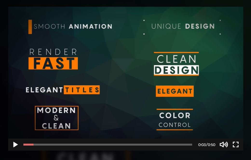 Detail Animated Text After Effects Template Free Nomer 3