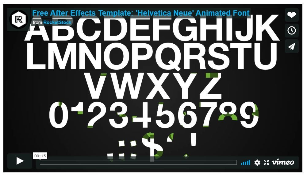 Detail Animated Text After Effects Template Free Nomer 7
