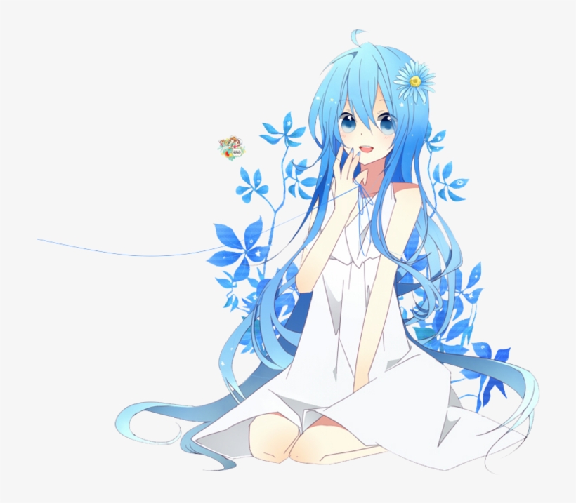 Detail Anime Girl Blue Hair Nomer 6