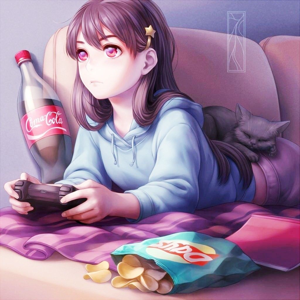 Anime Girl Gamer - KibrisPDR