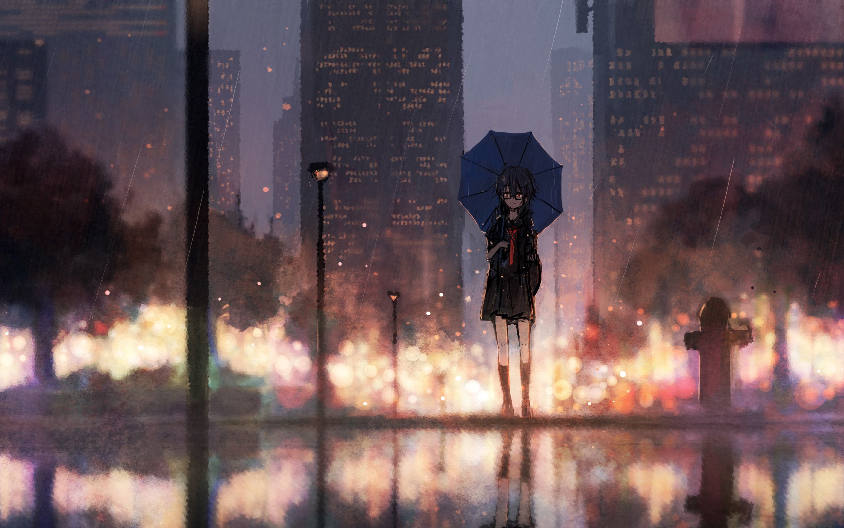 Detail Anime Girl In Rain Nomer 2