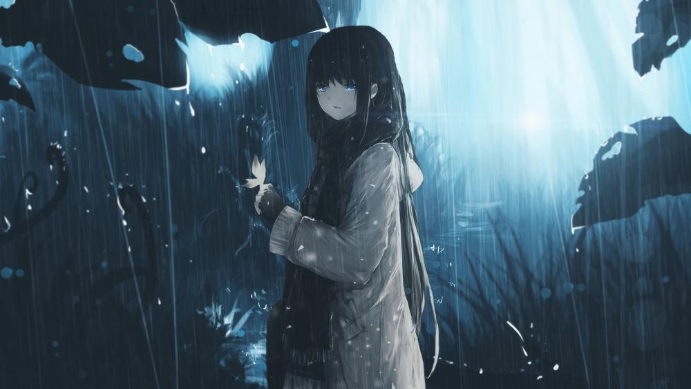 Detail Anime Girl In Rain Nomer 11