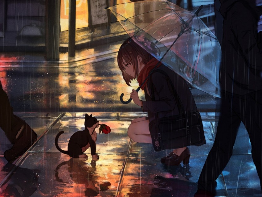 Detail Anime Girl In Rain Nomer 12