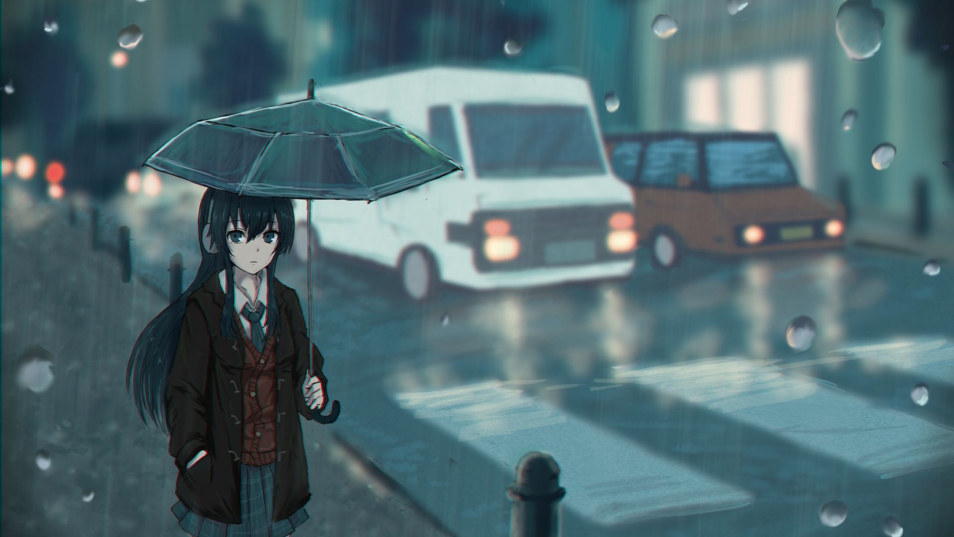 Detail Anime Girl In Rain Nomer 33