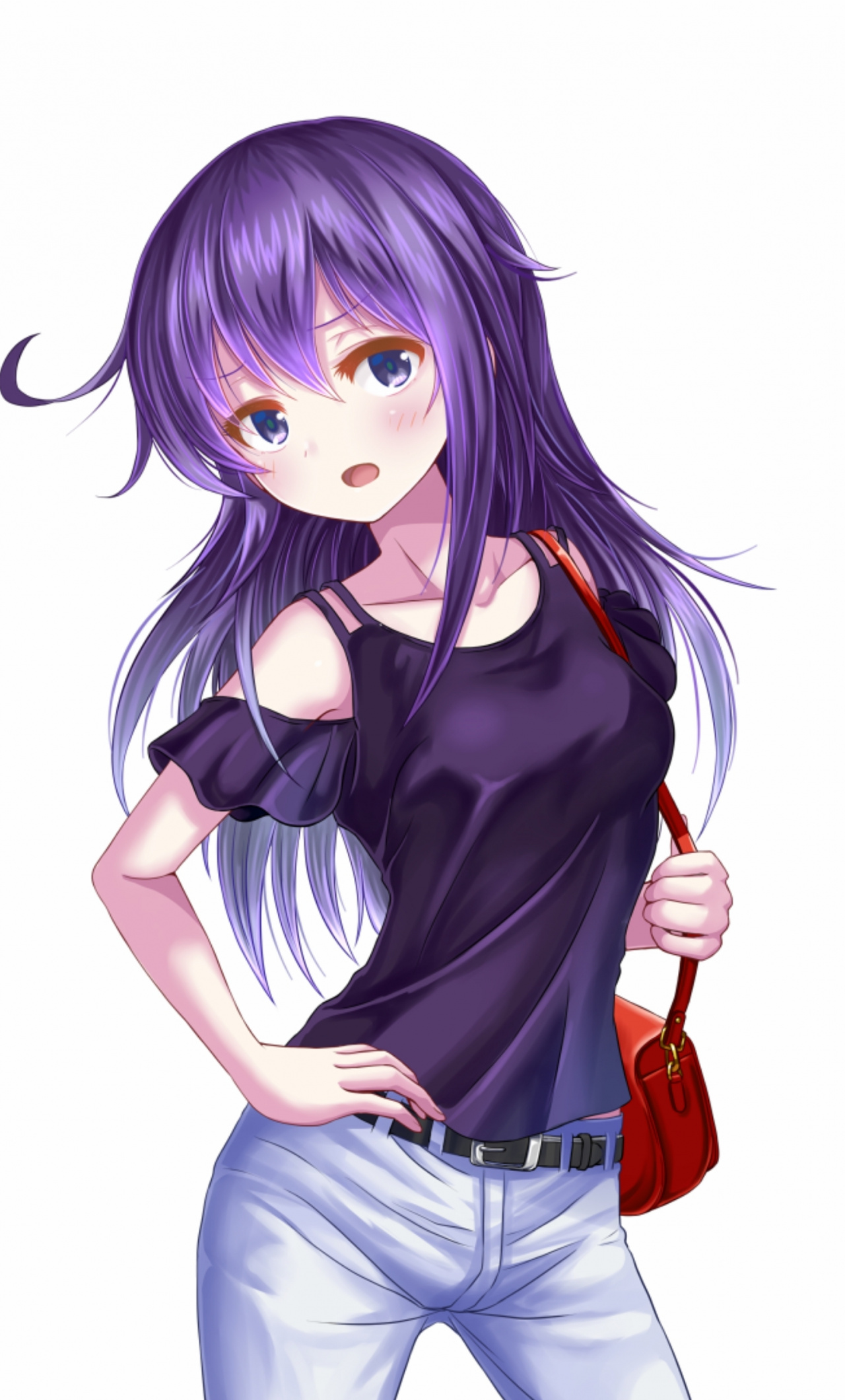 Detail Anime Girl Purple Hair Nomer 5